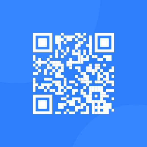 A QR code to be scanned.